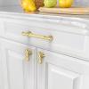 Asidrama Kitchen Cabinet Handles, 96 mm Brushed Gold, 10-Pack view 3