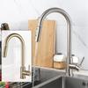 Pull-Out Kitchen Faucet, Stainless Steel, Hot and Cold Water Mixer, A1131N-2 G3/8 view 2