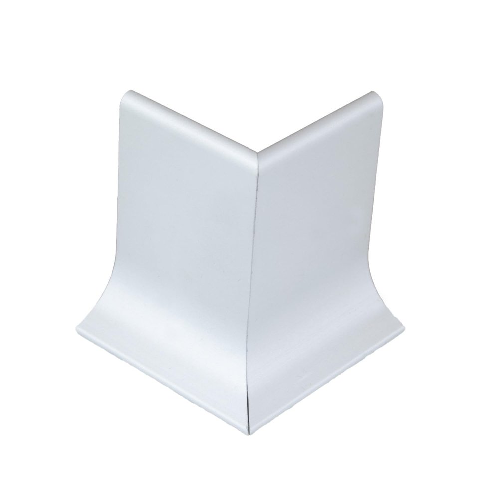 PROVISTON Outside Corner for Metal Baseboards | 30 x 30 x 100 mm | Silver