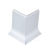 PROVISTON Outside Corner for Metal Baseboards | 30 x 30 x 100 mm | Silver view 1