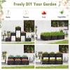 HAPPYGRILL Outdoor Raised Garden Bed, Set of 6, with Removable Legs and Supports, Self-Watering System, Drainage Holes view 4