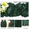 Dark Green Cheesecloth Table Runners, Boho Gauze, 10-Pack view 3