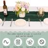 Dark Green Cheesecloth Table Runners, Boho Gauze, 10-Pack view 4