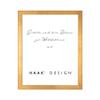 Haak Tokio Modern Sturdy Picture Frame, Anti-Reflective, Gold Leaf, 20 x 28 cm view 1