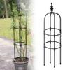 Garden Obelisk Trellis, 28 x 180 cm, Black view 1