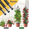 Garden Obelisk Trellis, 28 x 180 cm, Black view 2