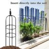 Garden Obelisk Trellis, 28 x 180 cm, Black view 4