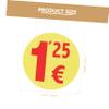 Round Yellow Self-Adhesive Price Stickers, 1,500 Pieces view 2