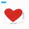 PATIKIL Iron-On Fabric Patches, 0.98 x 0.79 in, 16-Pack, Red Heart-Shaped Embroidered Love Appliques view 2