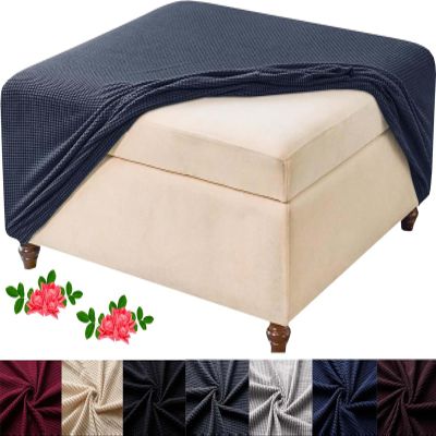 Stretch Ottoman Cover for Square or Rectangular Footstools
