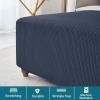 Stretch Ottoman Cover for Square or Rectangular Footstools view 4