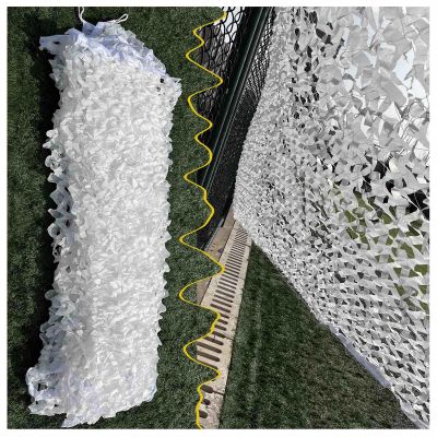 Camouflage Sun Shade Net, White, 3 x 10 m (9.8 x 32.8 ft)