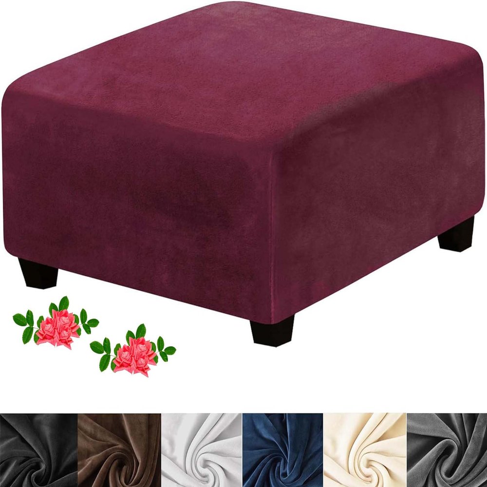 Ottoman and Footstool Slipcover, 40x40/50x50/60x60 cm, Stretch Cover, Color #7