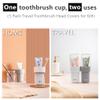 Bonilve Gray Toothbrush Travel Case, 2-in-1 Waterproof Holder view 2