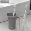 Bonilve Gray Toothbrush Travel Case, 2-in-1 Waterproof Holder view 4