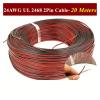 RAHBI 20 m 24 AWG Tinned Copper 2-Conductor Red/Black Cable, 80°C/300 V PVC-Insulated Wire, Leisurely view 3