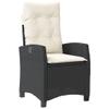 Festnight 5-Piece Black PE Rattan Garden Dining Set for 4 view 4