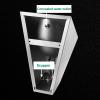 ZDMZR Bar Urinal, Stainless Steel, Intelligent Sensor Design, Leak-Resistant, Red view 3