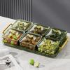 Monozoz Divided Serving Platter, Serving Tray with Compartments, Plate Tray view 3