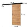 Salwador 4 Sliding Door Complete Set, 80 x 204 cm view 3