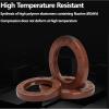 FKM TC Fluororubber Double-Lip Radial Shaft Seal with Spring, 32x48x8 mm, 2-Pack view 4