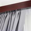 SN Deco 3-Track Curtain Track with 5 cm Mahogany Fascia, Black, 200 cm view 4