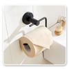 Toilet Paper Holder, Self-Adhesive or Wall-Mounted, No Drilling view 4