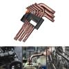 Kingke Hex Key Set, L-Shaped Double-Ended Hex Wrenches, Flat and Ball Ends, Hand Tools view 2