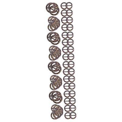 Operitacx 120-Piece Set of Round Resin Scarf Buckles, Versatile Clips for Women’s Clothing, Shirts, Scarves and More