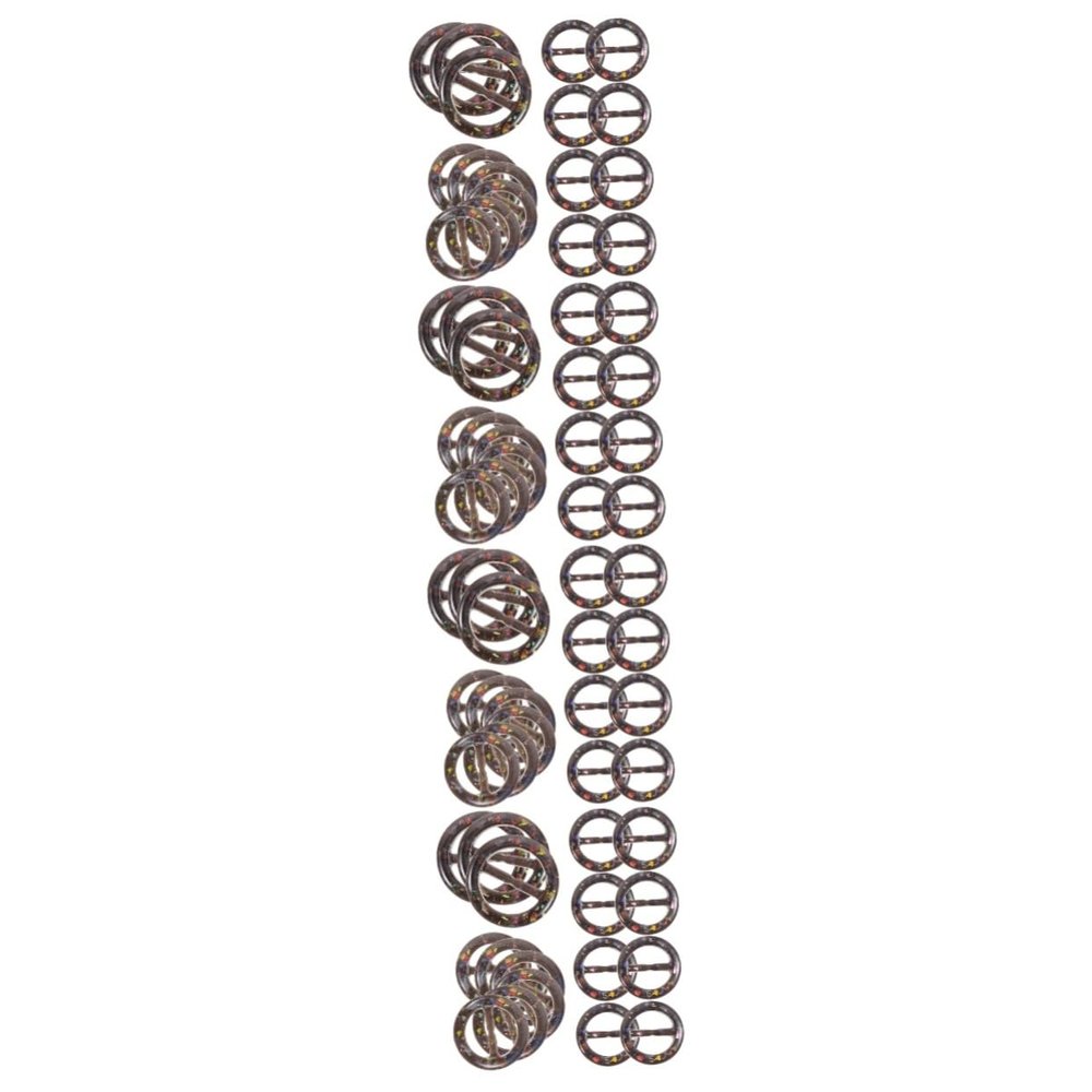 Operitacx 120-Piece Set of Round Resin Scarf Buckles, Versatile Clips for Women’s Clothing, Shirts, Scarves and More