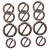 Operitacx 120-Piece Set of Round Resin Scarf Buckles, Versatile Clips for Women’s Clothing, Shirts, Scarves and More view 4