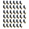 ZEZEFUFU 40-Piece L-Shaped Shelf Support Pins, 1/4-Inch Metal Cabinet Shelf Clips view 1