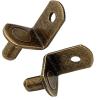 ZEZEFUFU 40-Piece L-Shaped Shelf Support Pins, 1/4-Inch Metal Cabinet Shelf Clips view 4