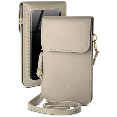 MOEX Crossbody Phone Bag for Samsung Galaxy A22 5G, Gray