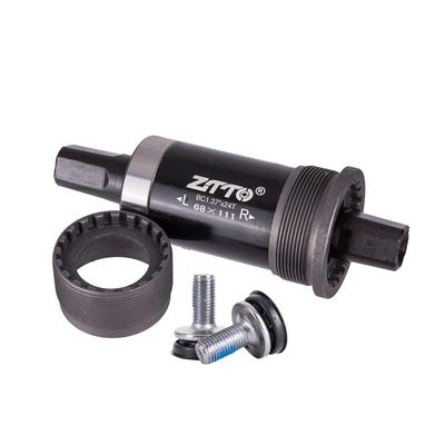 GERRIT Bicycle Bottom Bracket, 111/113.5/122.5 mm, Square-Taper Crank Spindle (Color: 68X113L)