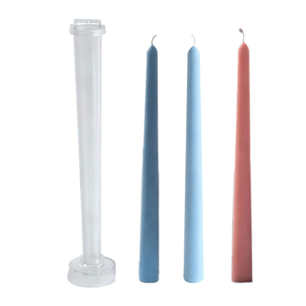 1-Piece Long Taper Candle Mold, PC Plastic