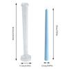 1-Piece Long Taper Candle Mold, PC Plastic view 2