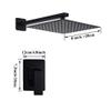 Bathroom Shower Faucet Set, Matte Black Showerhead with Handheld Shower, Hot and Cold Water Mixer, Bathtub Faucet, 20.3 cm view 2