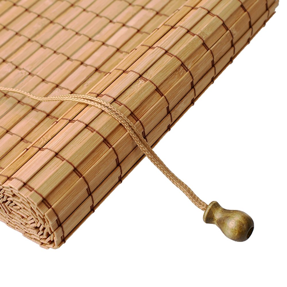 zcru004 Natural Bamboo Roller Blind, Light and Privacy Shade, Customizable, 85 x 140 cm