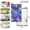 FRODOTGV Decorative Hand Towels, Blue Christmas Snow Illustration, 2-Piece Set view 3