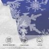 FRODOTGV Decorative Hand Towels, Blue Christmas Snow Illustration, 2-Piece Set view 4