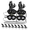 Abaodam 12 Reusable Feather Masks for Masquerade Balls and Cosplay, Black view 1