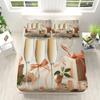 3D Champagne Pattern Fitted Sheet Set, Soft Microfiber, Fits Mattresses up to 30 cm, 90 x 200 cm view 2