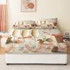 3D Champagne Pattern Fitted Sheet Set, Soft Microfiber, Fits Mattresses up to 30 cm, 90 x 200 cm view 3