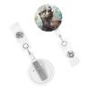 Hand-Drawn Otter Retractable Badge Holder with Clip view 2