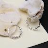 GleaMora Fashionable INS-Style S925 Sterling Silver Ring with Simple Rotating Pearl view 4