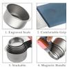 Ruuizksa 16-Piece Magnetic Stainless Steel Measuring Cup and Spoon Set, 7 Cups, 8 Double-Sided Spoons with Leveling Tool, Multicolor view 3