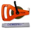 Richter METRI-POLYSAN Steel Tape Measure, 100 m, 13 mm, Type R, with 2 m DEWEPRO Folding Rule view 1