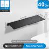No-Drill Space Aluminum Bathroom Corner Shelf view 3