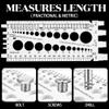Knnuey Bolt-and-Nut Thread Gauge, Metric Thread Checker and Limit Gauge view 4
